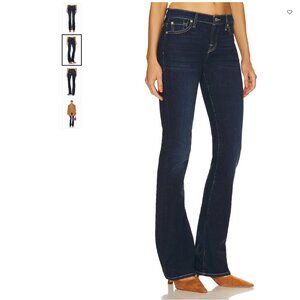 7 For All Mankind Dark Blue Boot Cut Jeans